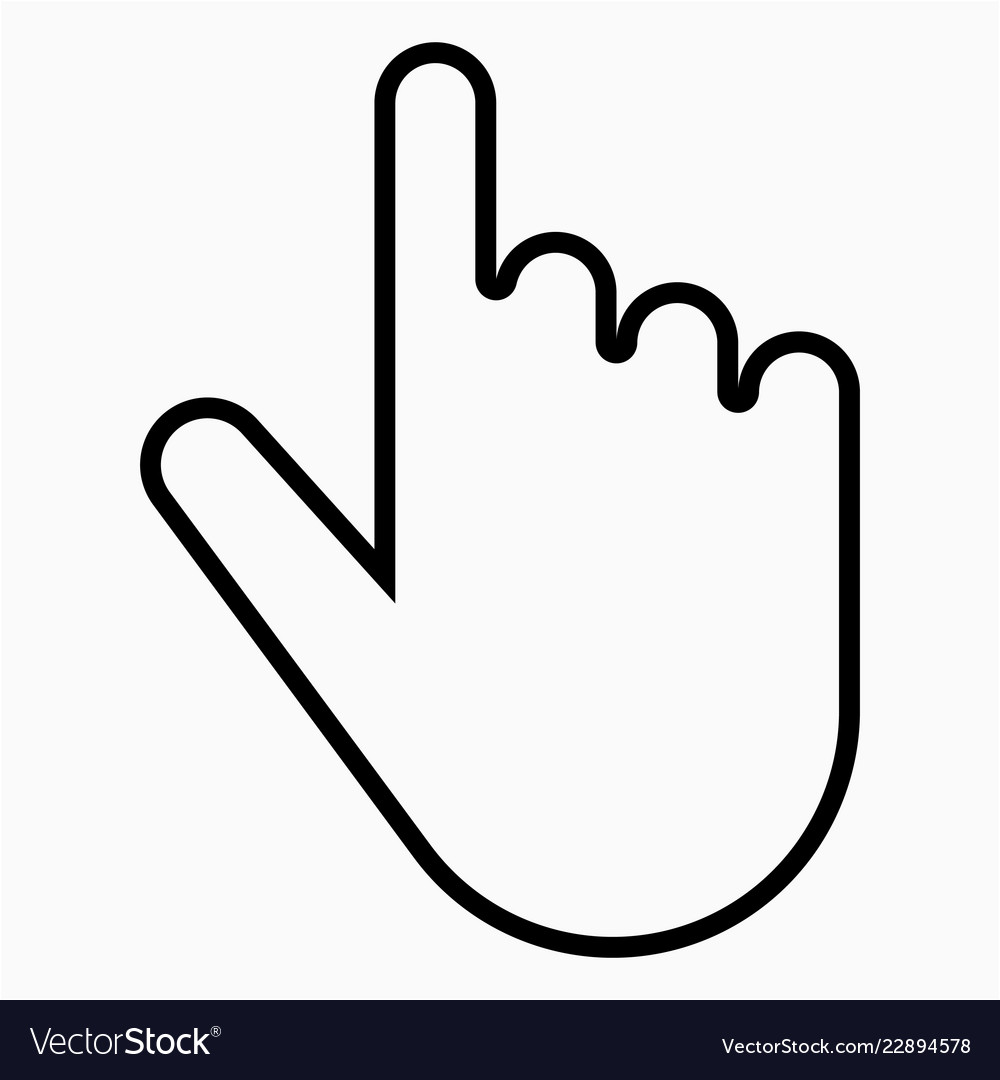 Hand cursor icon