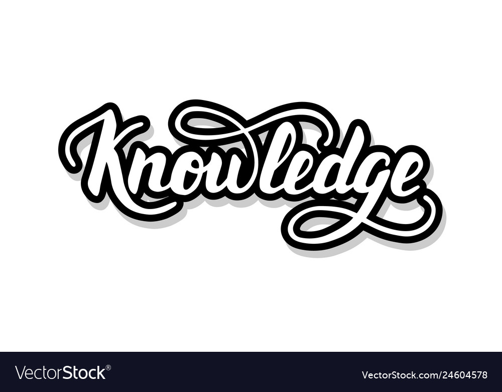 knowledge-calligraphy-template-text-for-your-vector-image