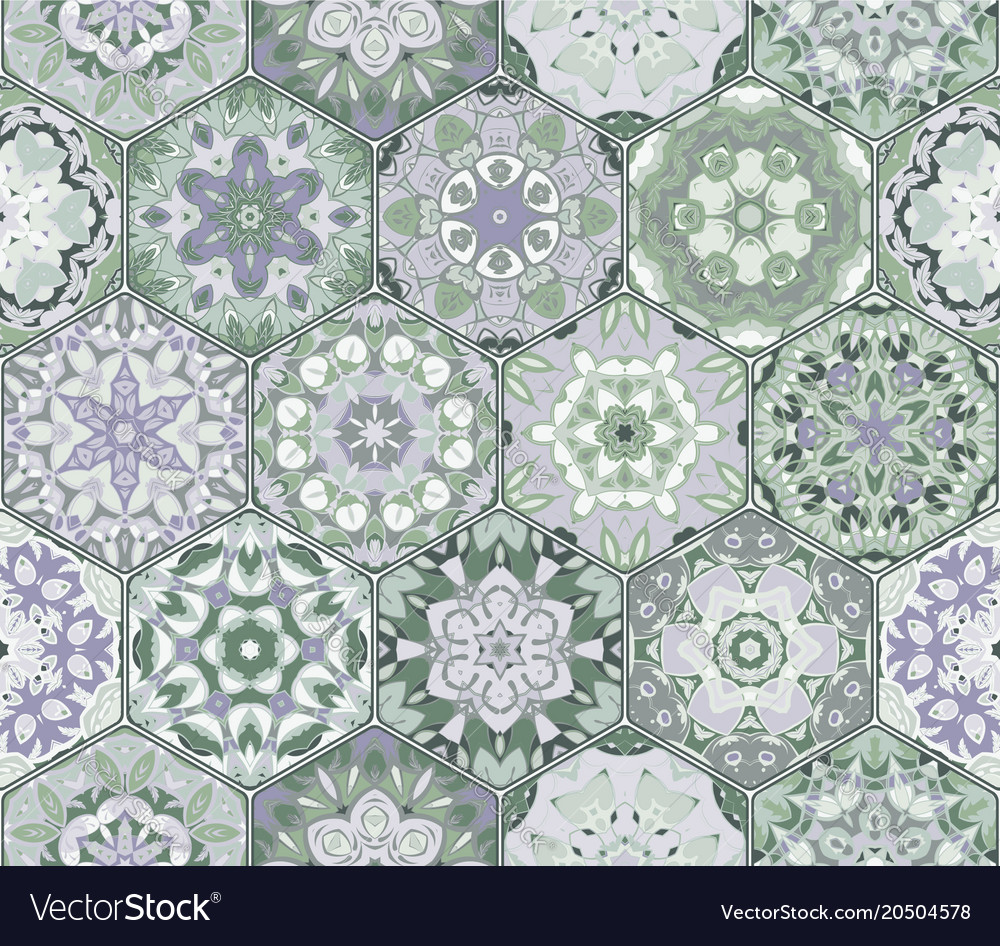 Set of hexagonal patterns