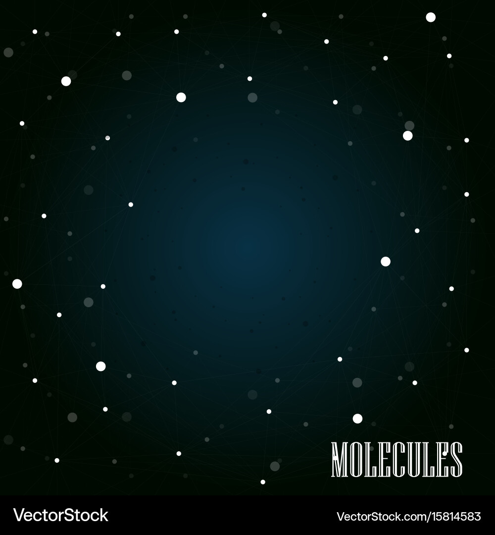 Abstract molecules background Royalty Free Vector Image