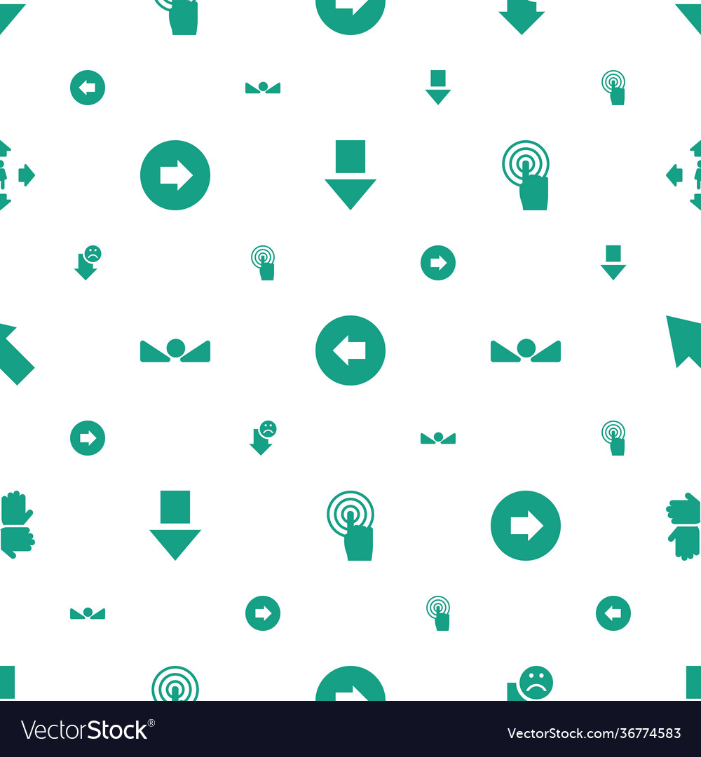 Cursor icons pattern seamless white background