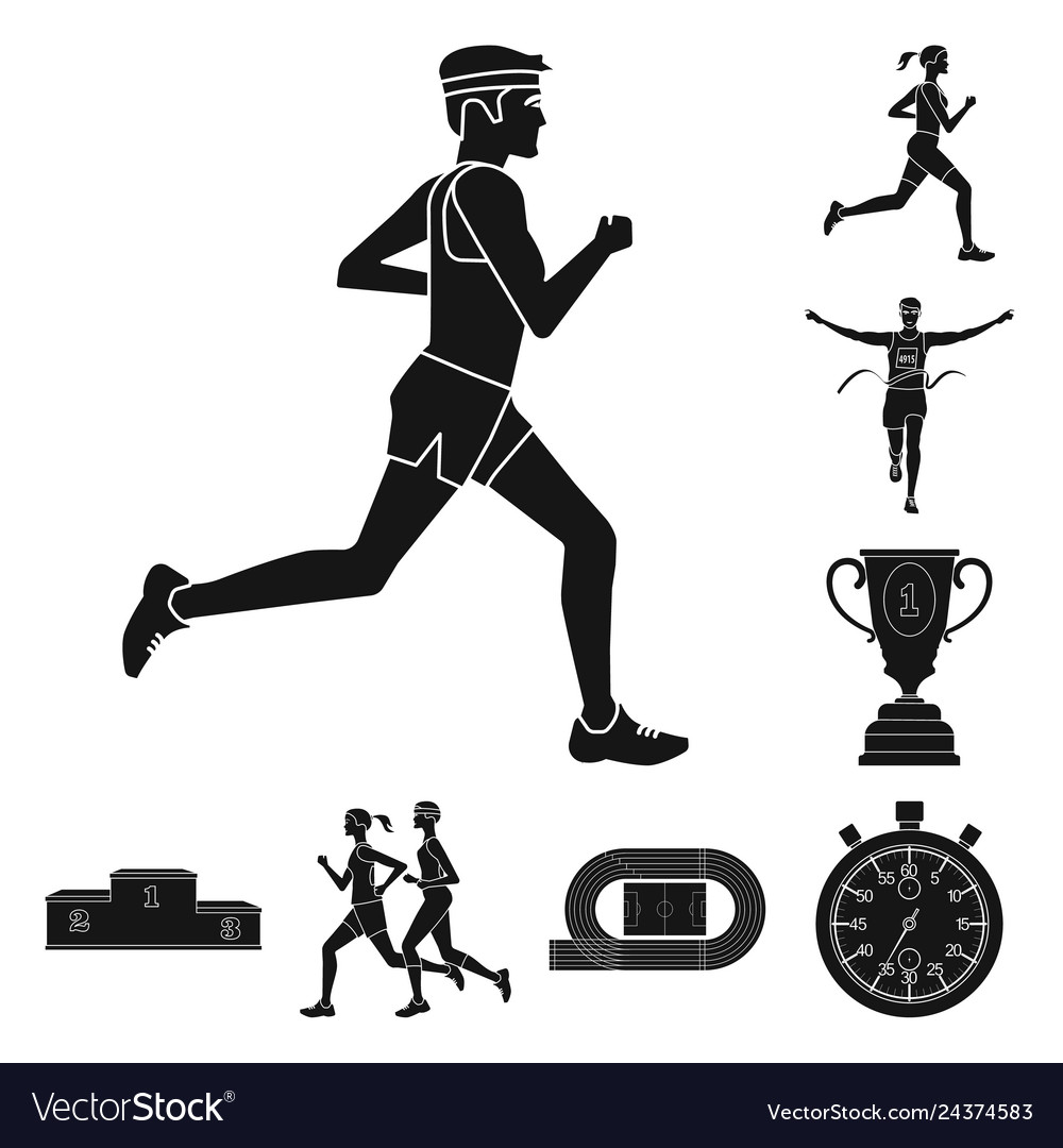 Design of health and fitness symbol vector image Design of health and fitness symbol