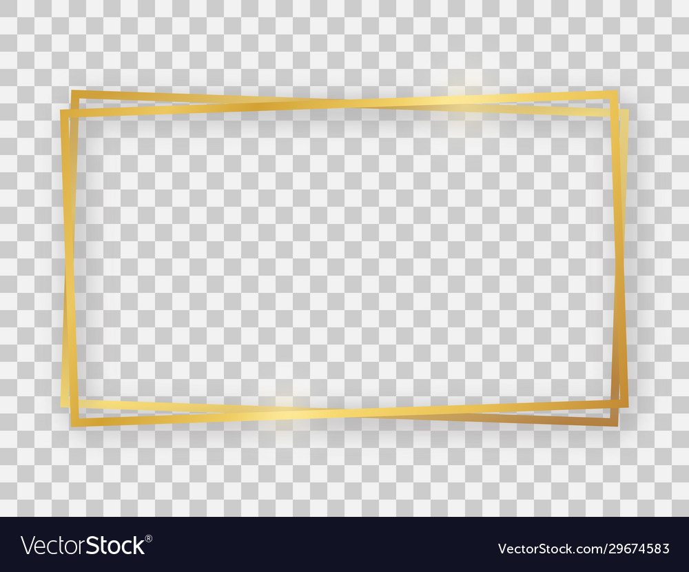 rectangular gold frame