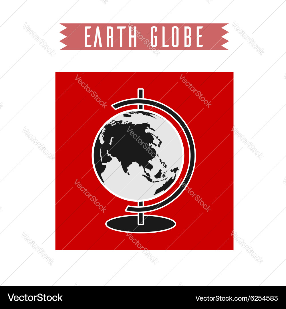 Earth globe Royalty Free Vector Image - VectorStock