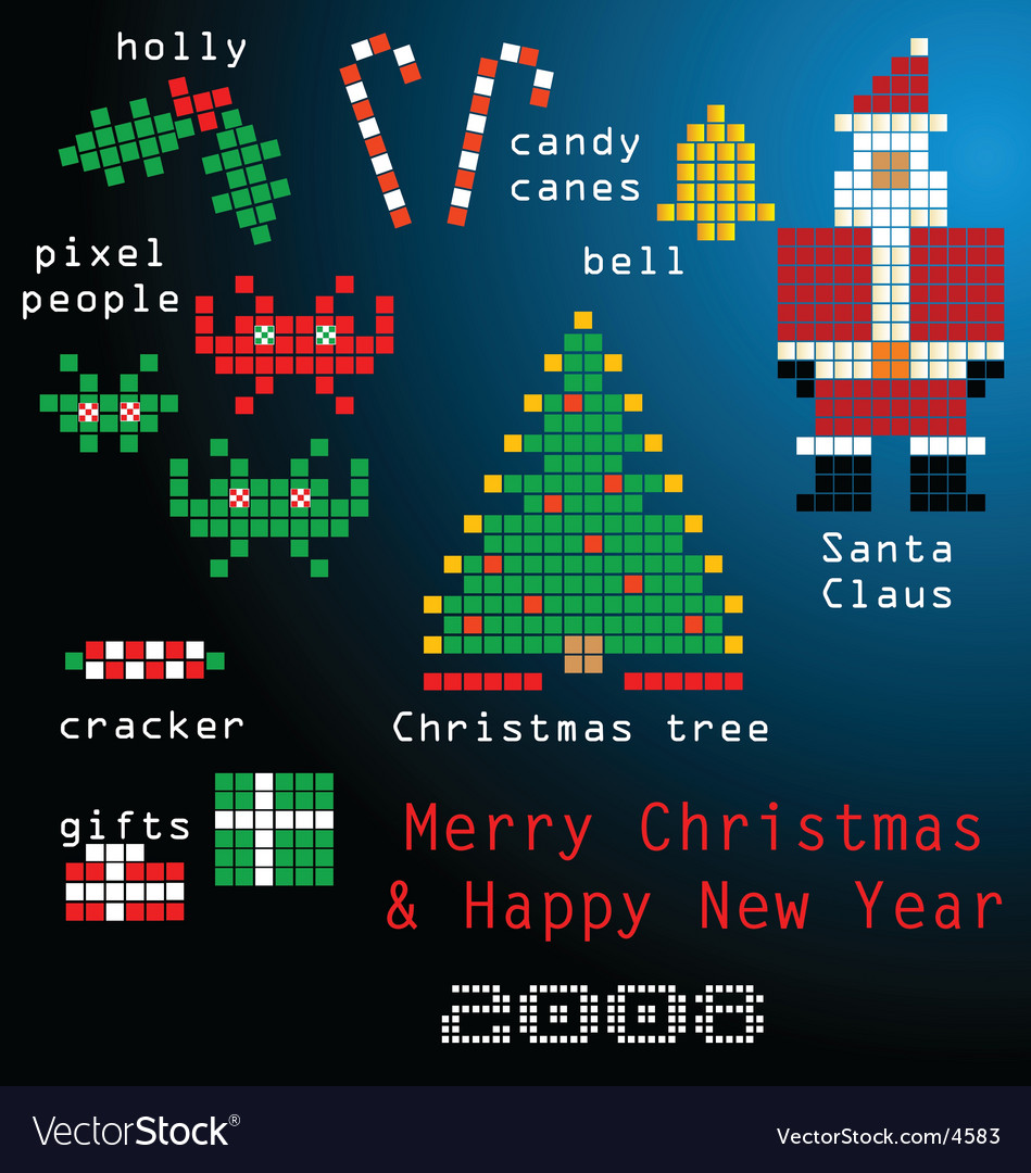 Pixel family christmas