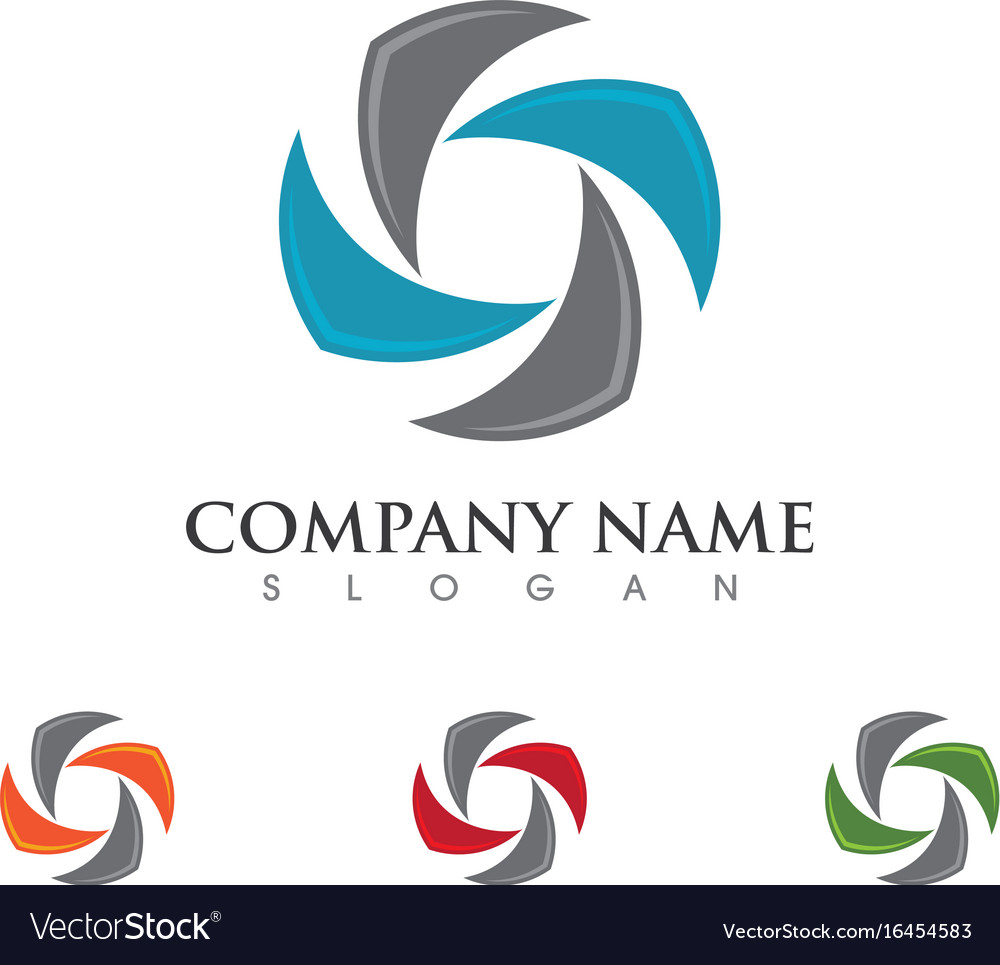 Recycle logo template Royalty Free Vector Image