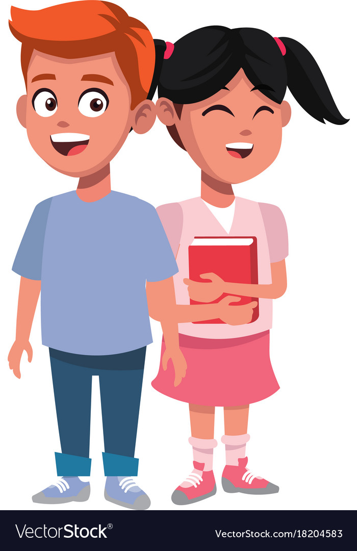 School kids friends cartoon Royalty Free Vector Image School kids friends cartoon Royalty Free Vector Image
