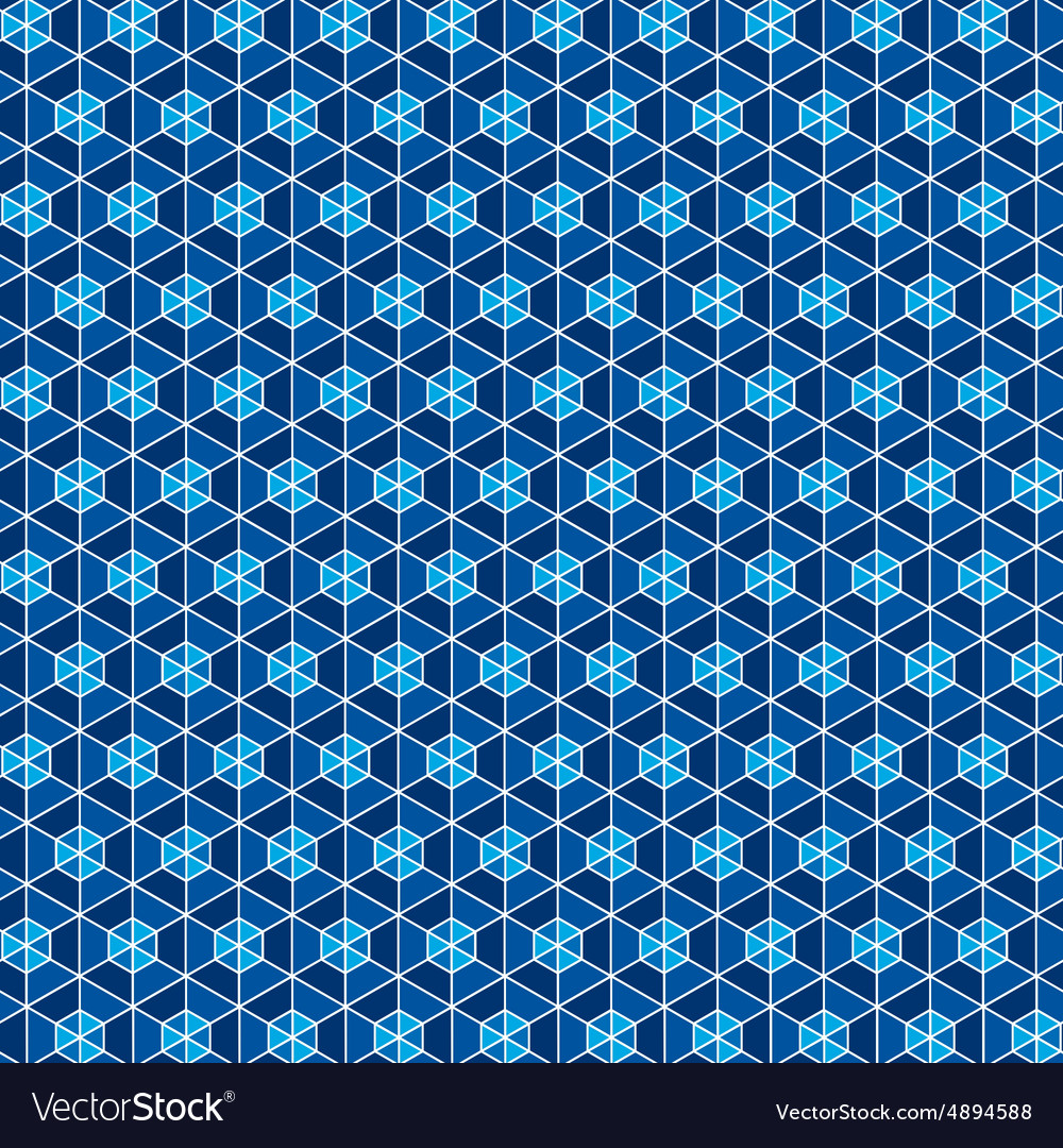 Blue hexagon pattern background stock