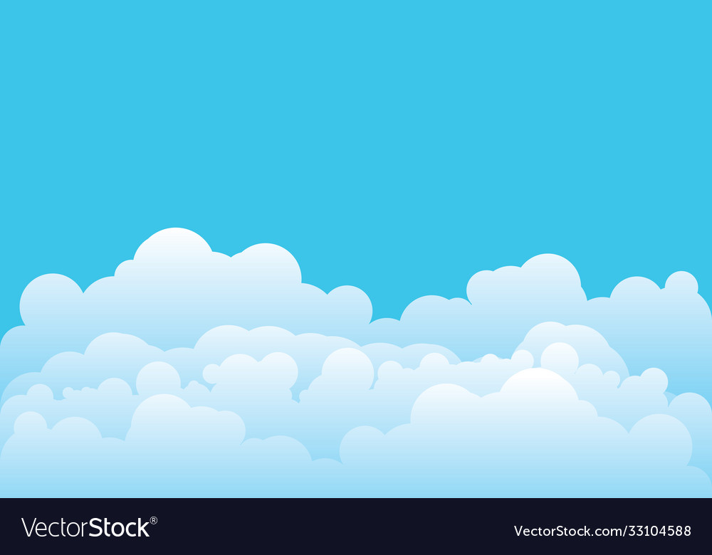 Cloud template Royalty Free Vector Image - VectorStock