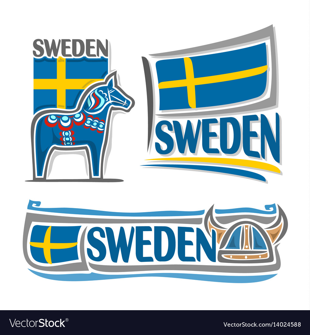 Logo for sweden Royalty Free Vector Image - VectorStock