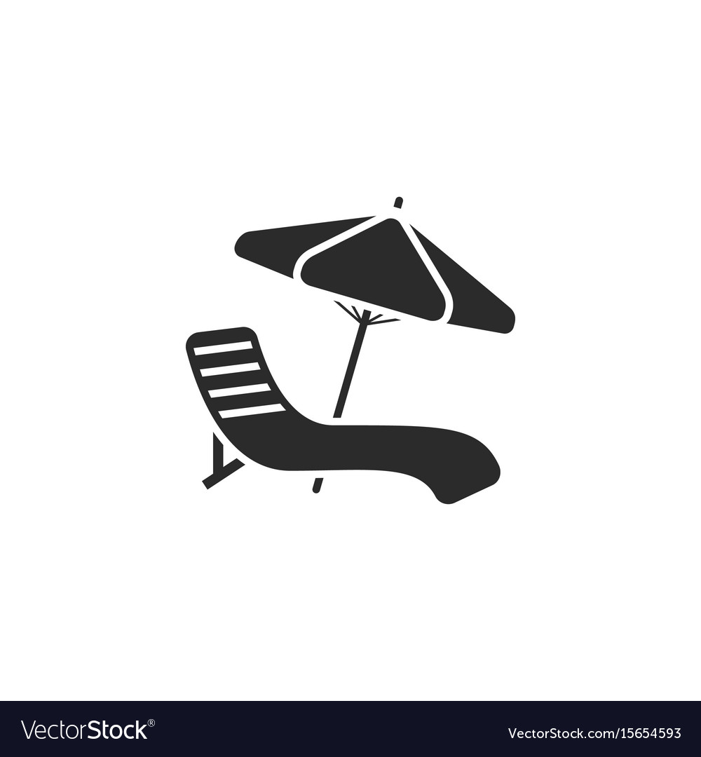 Beach Chair And Umbrella Svg