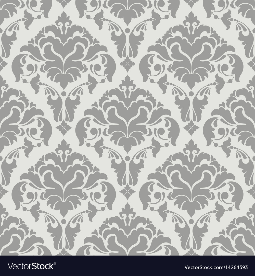 Damask seamless pattern background classical Vector Image