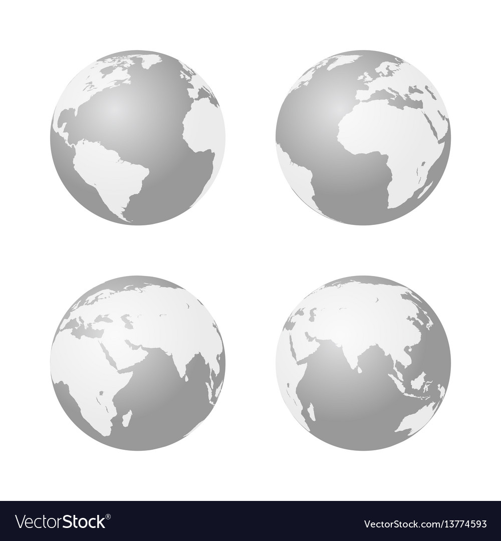 Globe icon earth symbol Royalty Free Vector Image