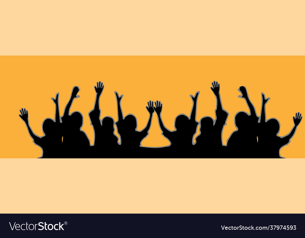 Hands up isolated on background