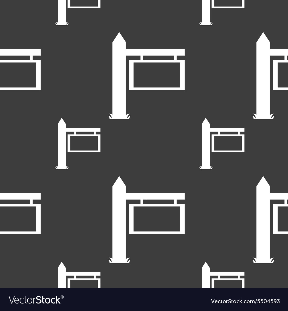 Informationen Straßenschild-Symbol nahtloses Muster