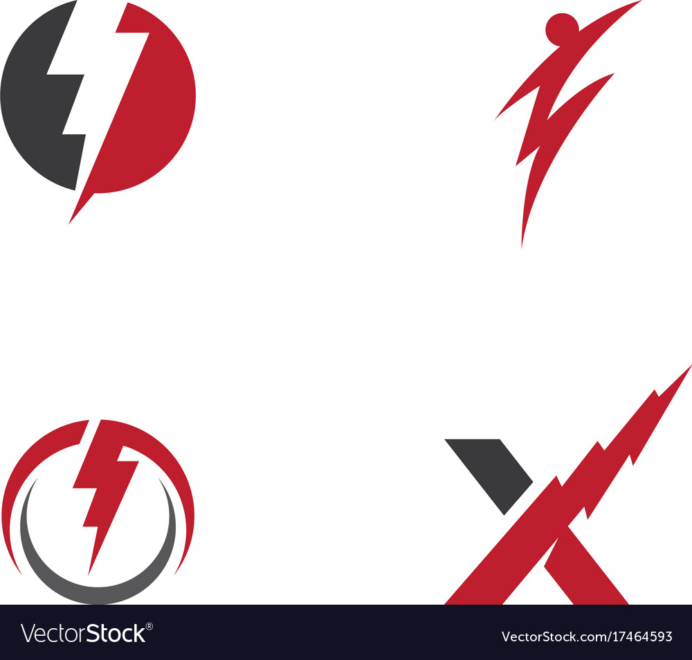 Lightning logo template