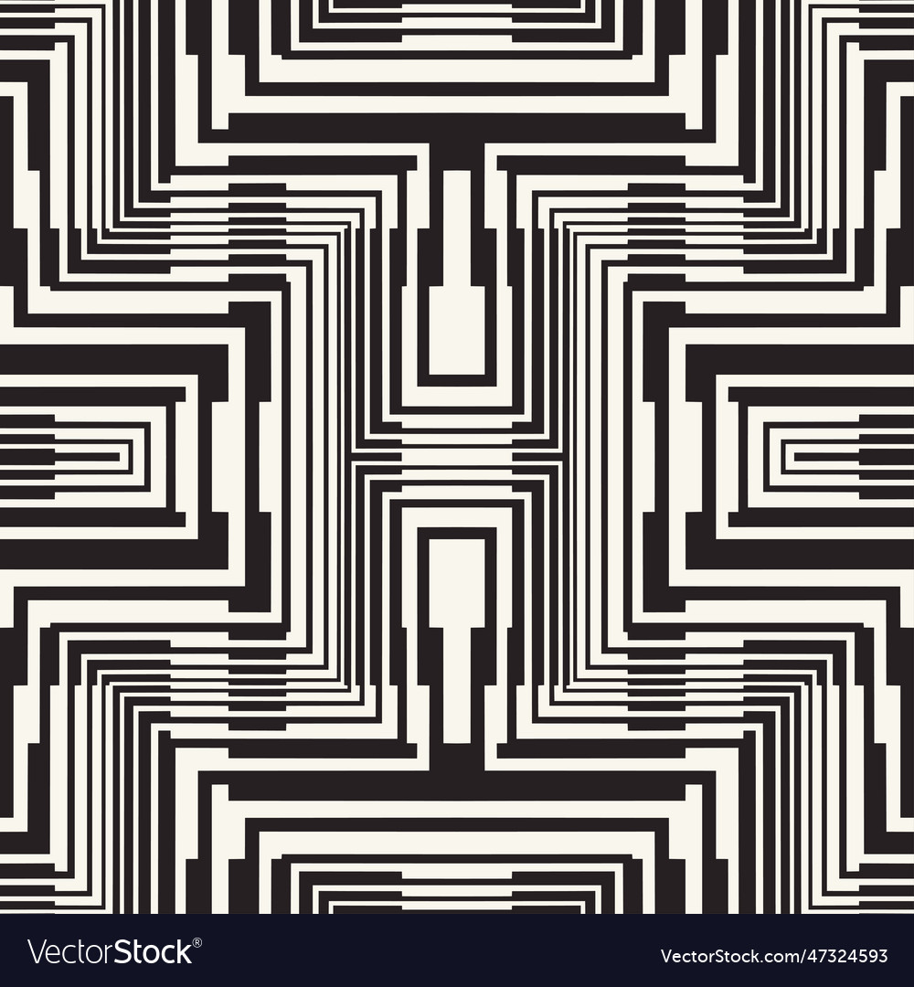 Monochrome moire textured geometric pattern