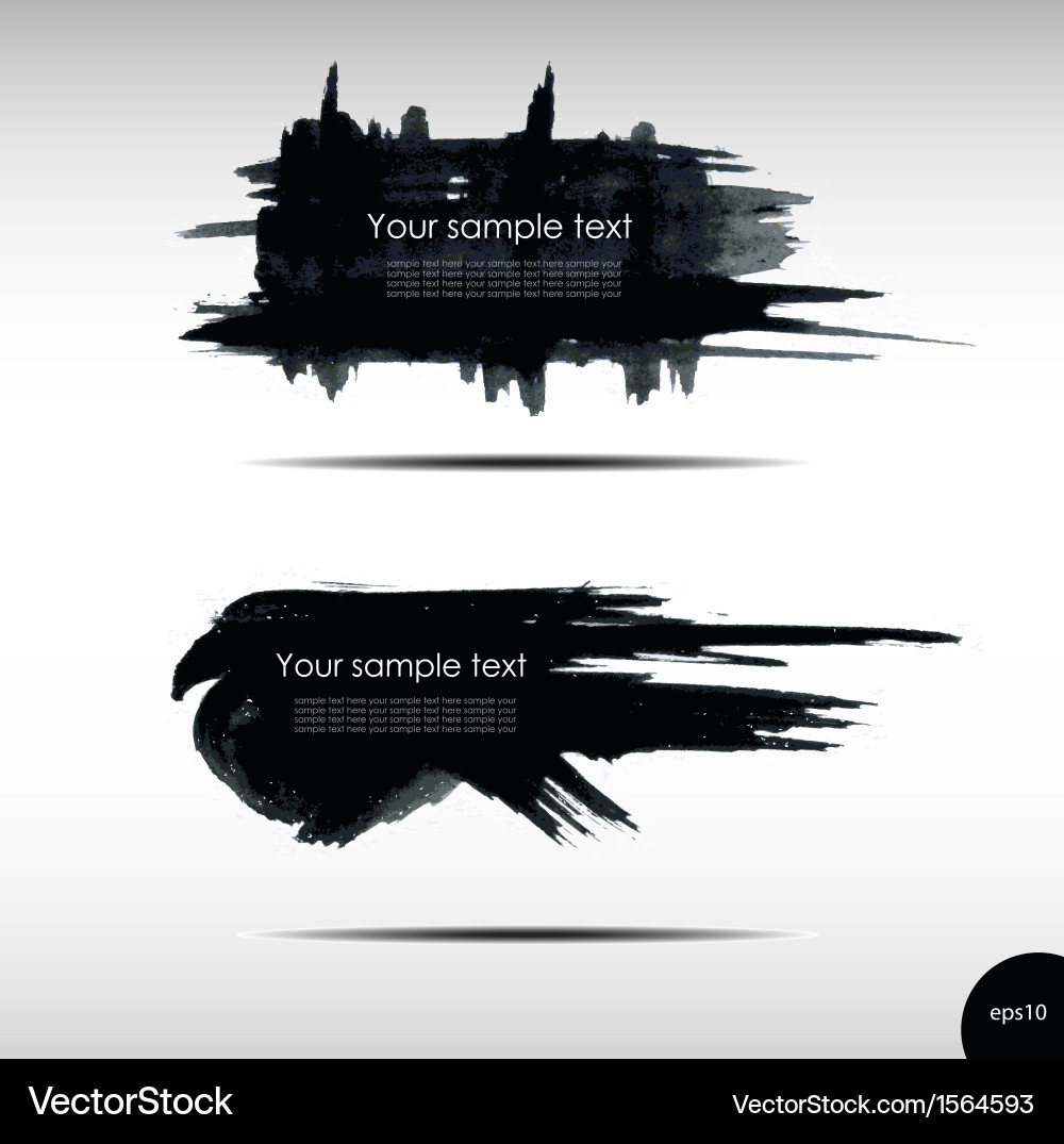 Splash banners set Royalty Free Vector Image - VectorStock