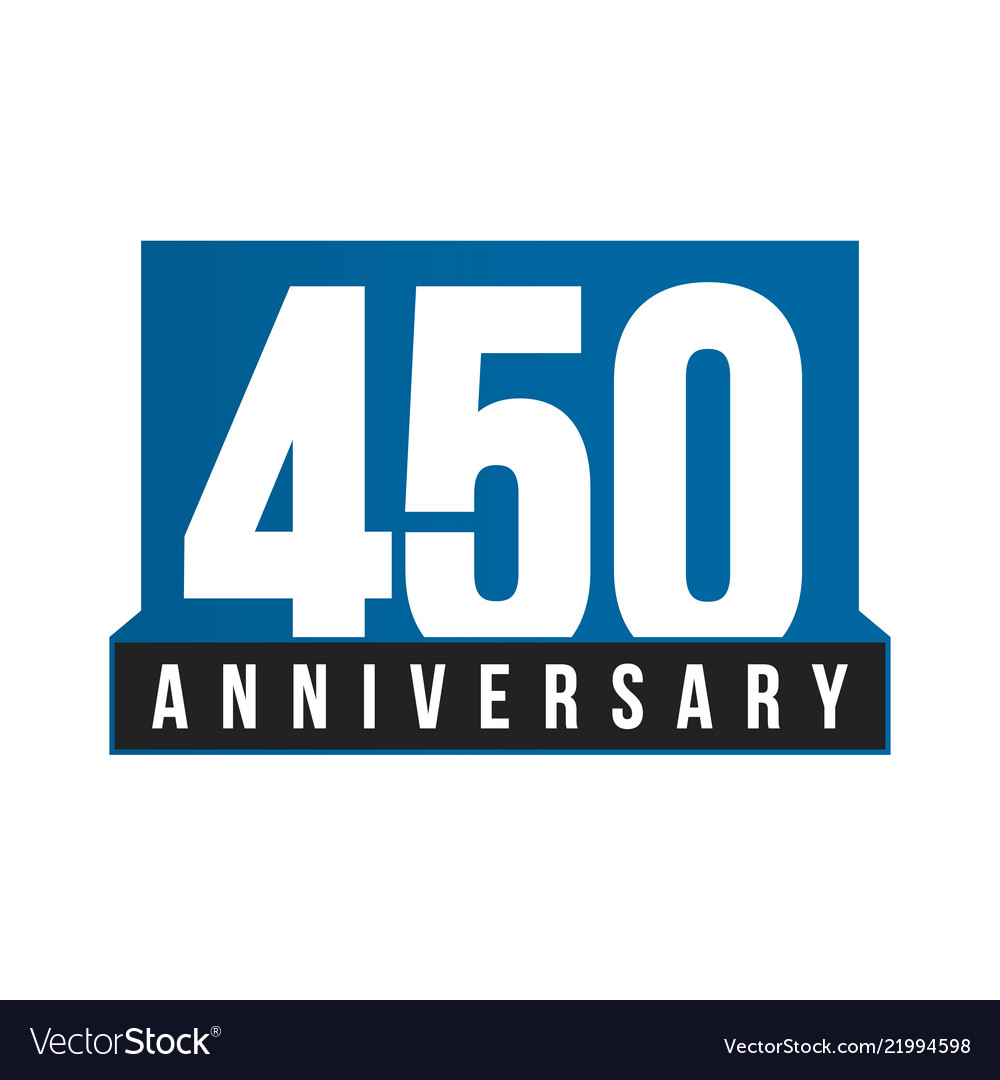 450th anniversary icon birthday logo