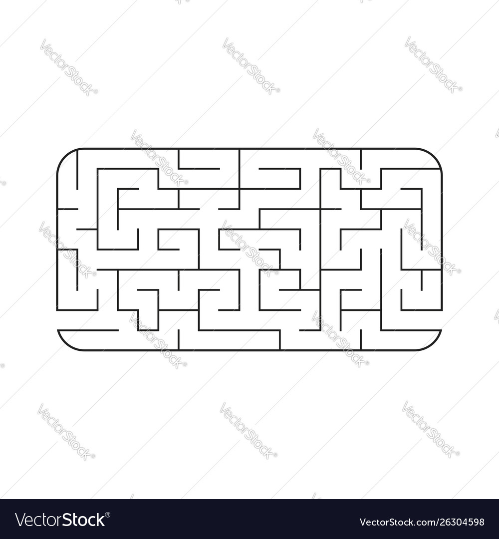 Abstract labyrinth game for kids puzzle Royalty Free Vector