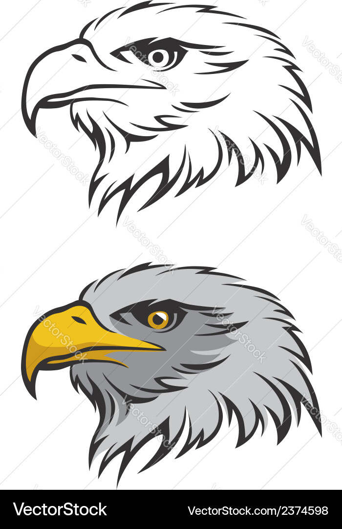 Eagle head Royalty Free Vector Image - VectorStock