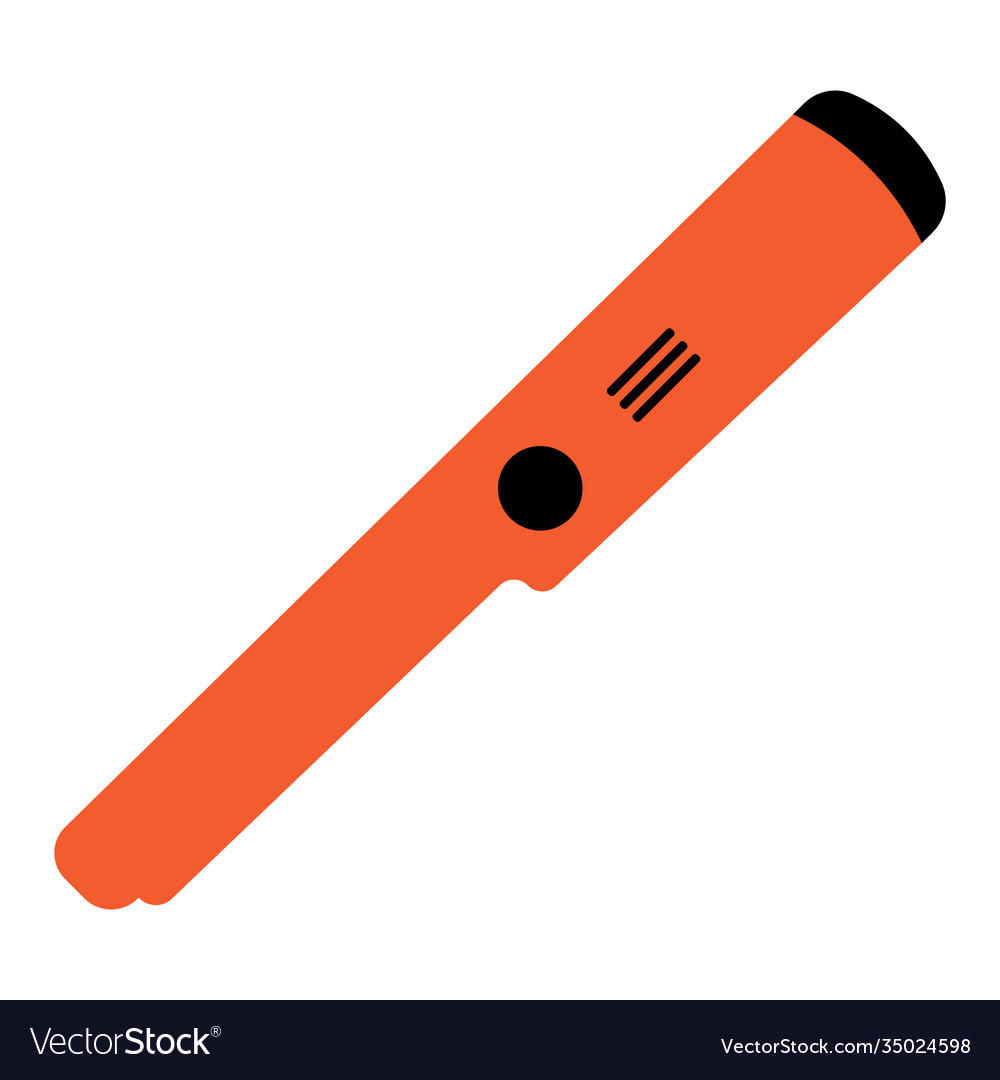 Pinpointer metal detector device for searching vector image Pinpointer metal detector device for searching