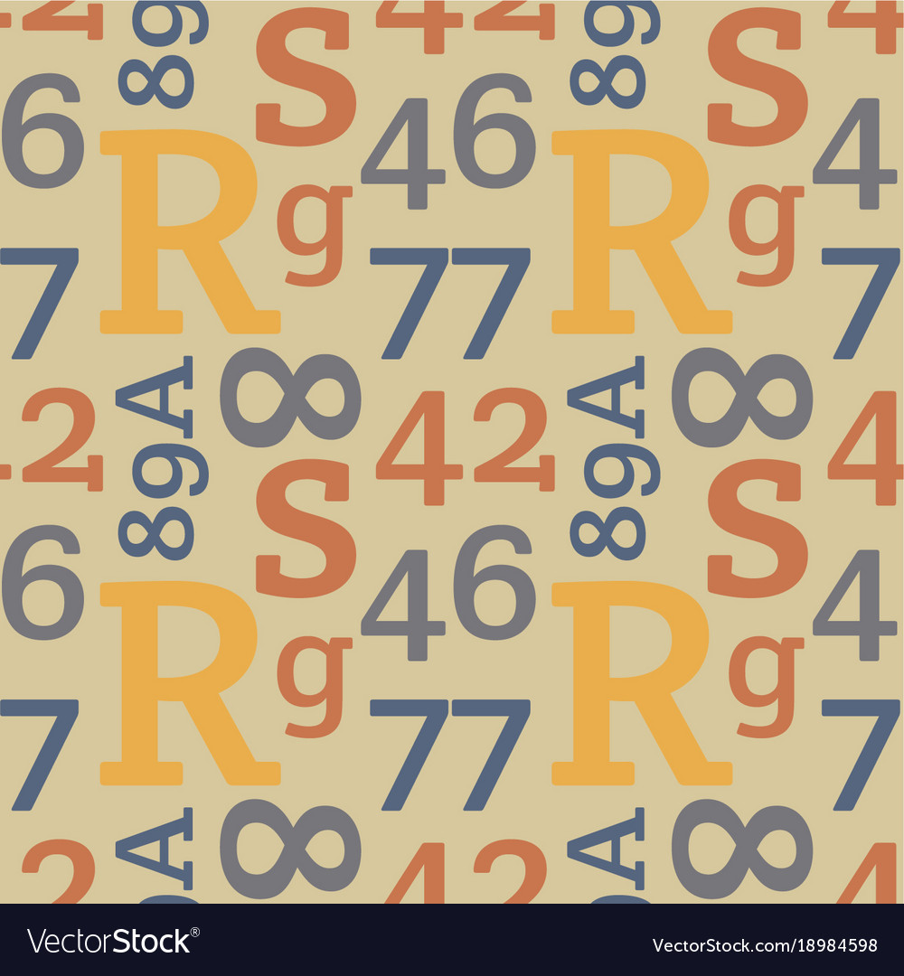 Simple typographic pattern