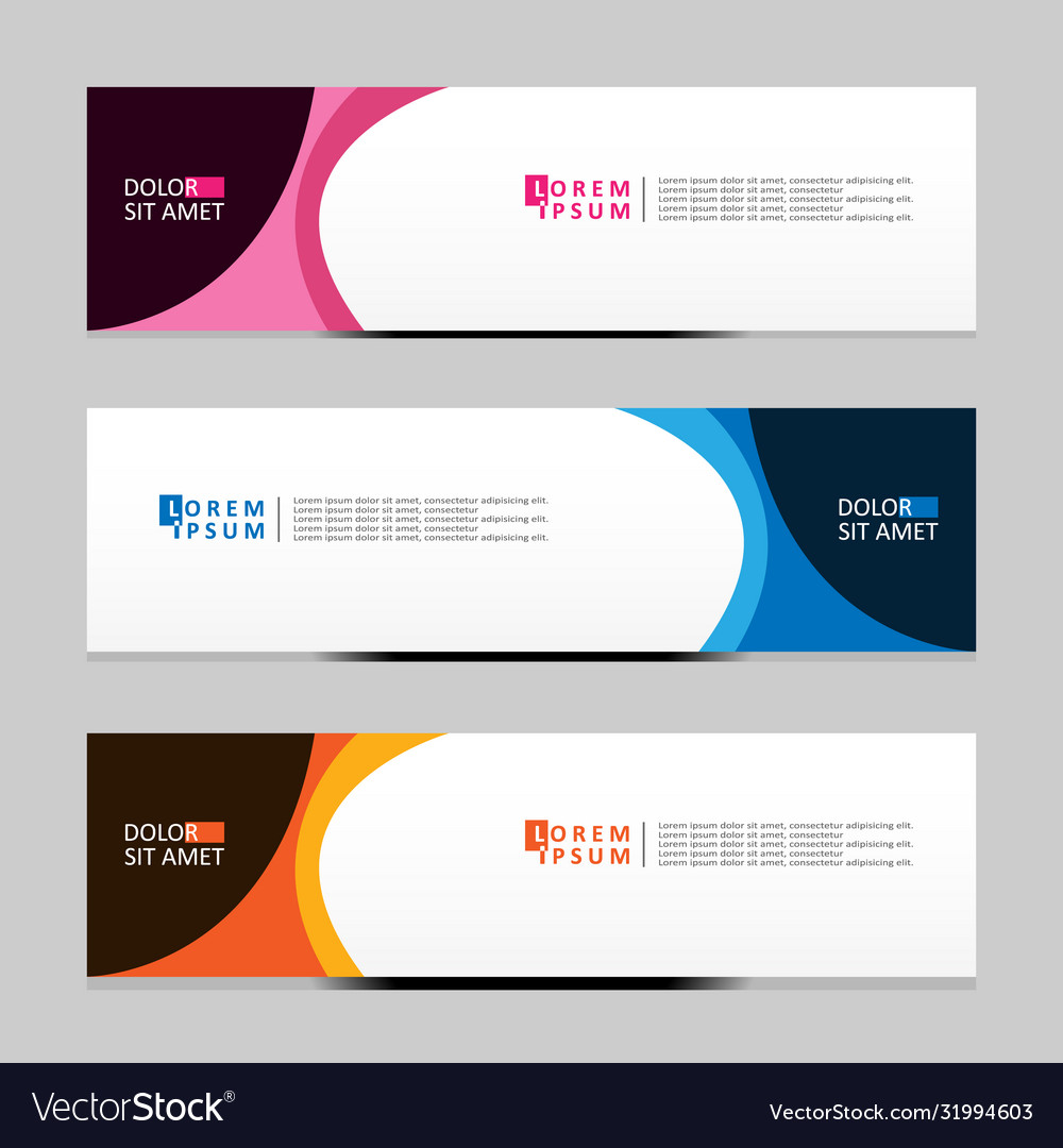 Abstract design banner web template