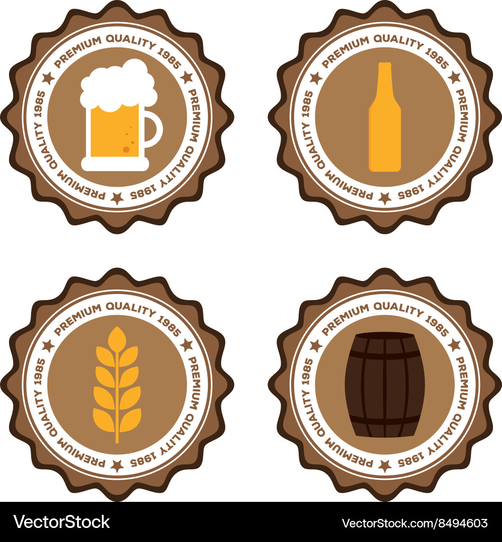 Beer label Royalty Free Vector Image - VectorStock