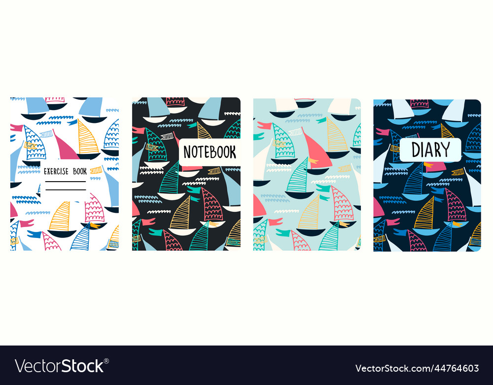 Cover page templates based on seamless patterns