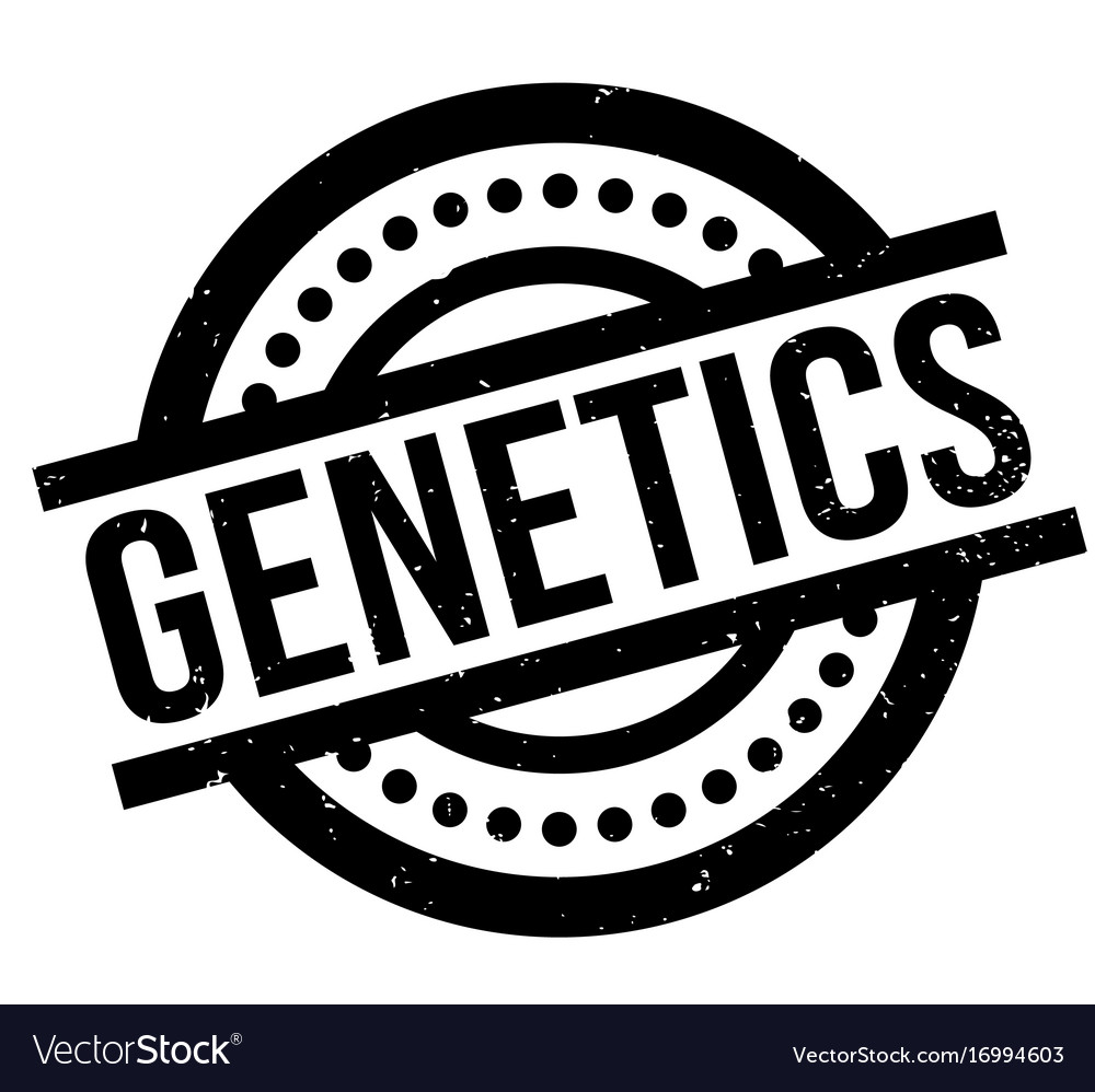 Genetics rubber stamp