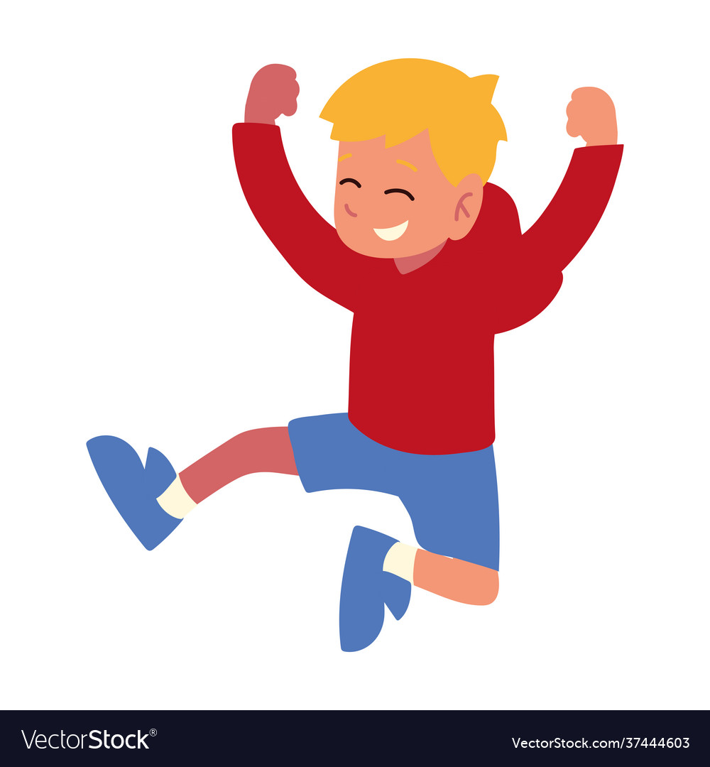 Happy little boy Royalty Free Vector Image - VectorStock