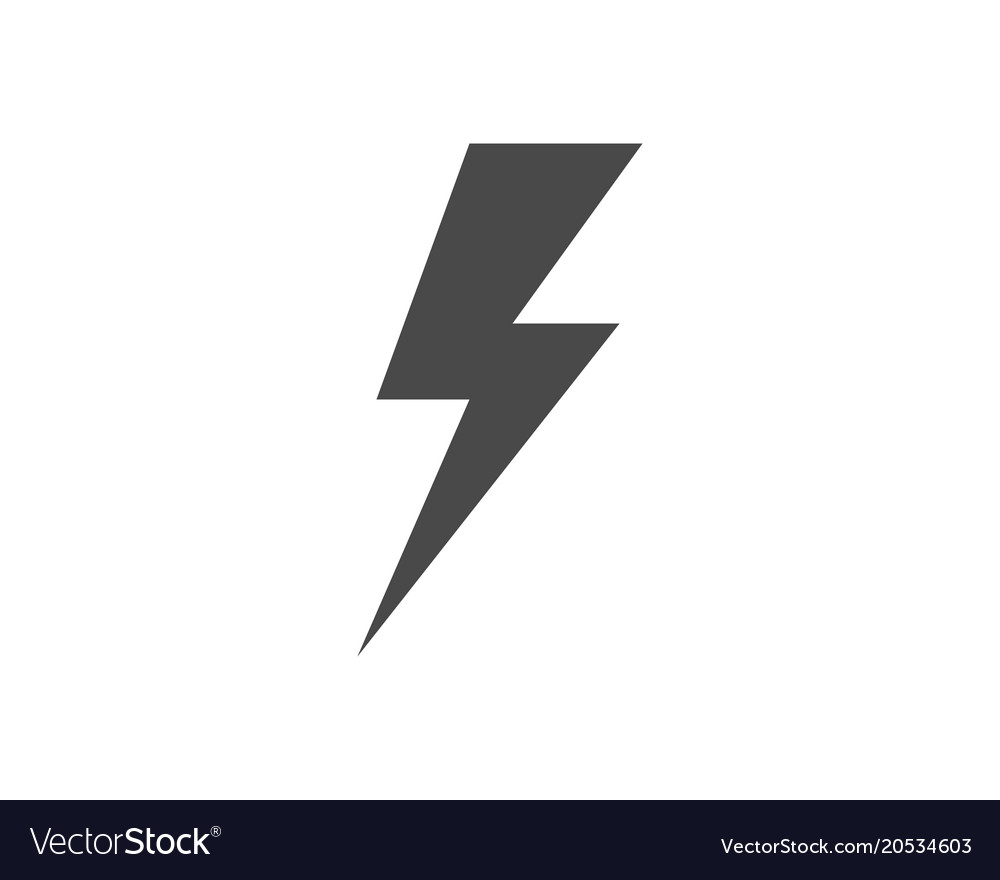 Lightning icon logo and symbols Royalty Free Vector Image