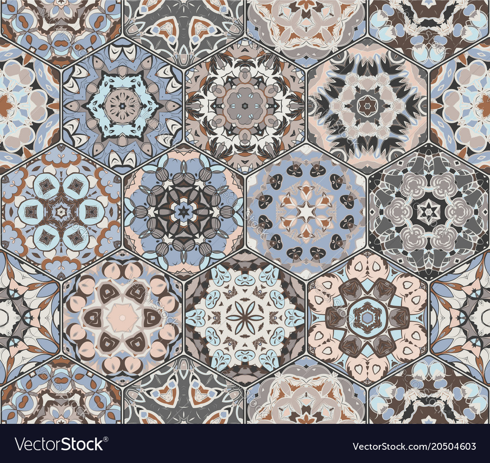 Set of hexagonal patterns