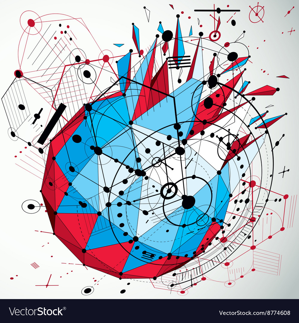 3d engineering technology backdrop made using low
