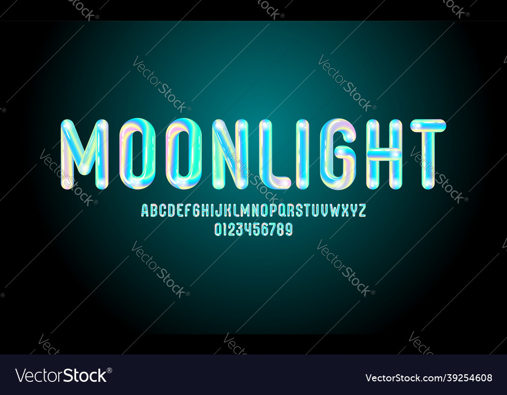 3d soft flexible neon font bubble tubular alphabet