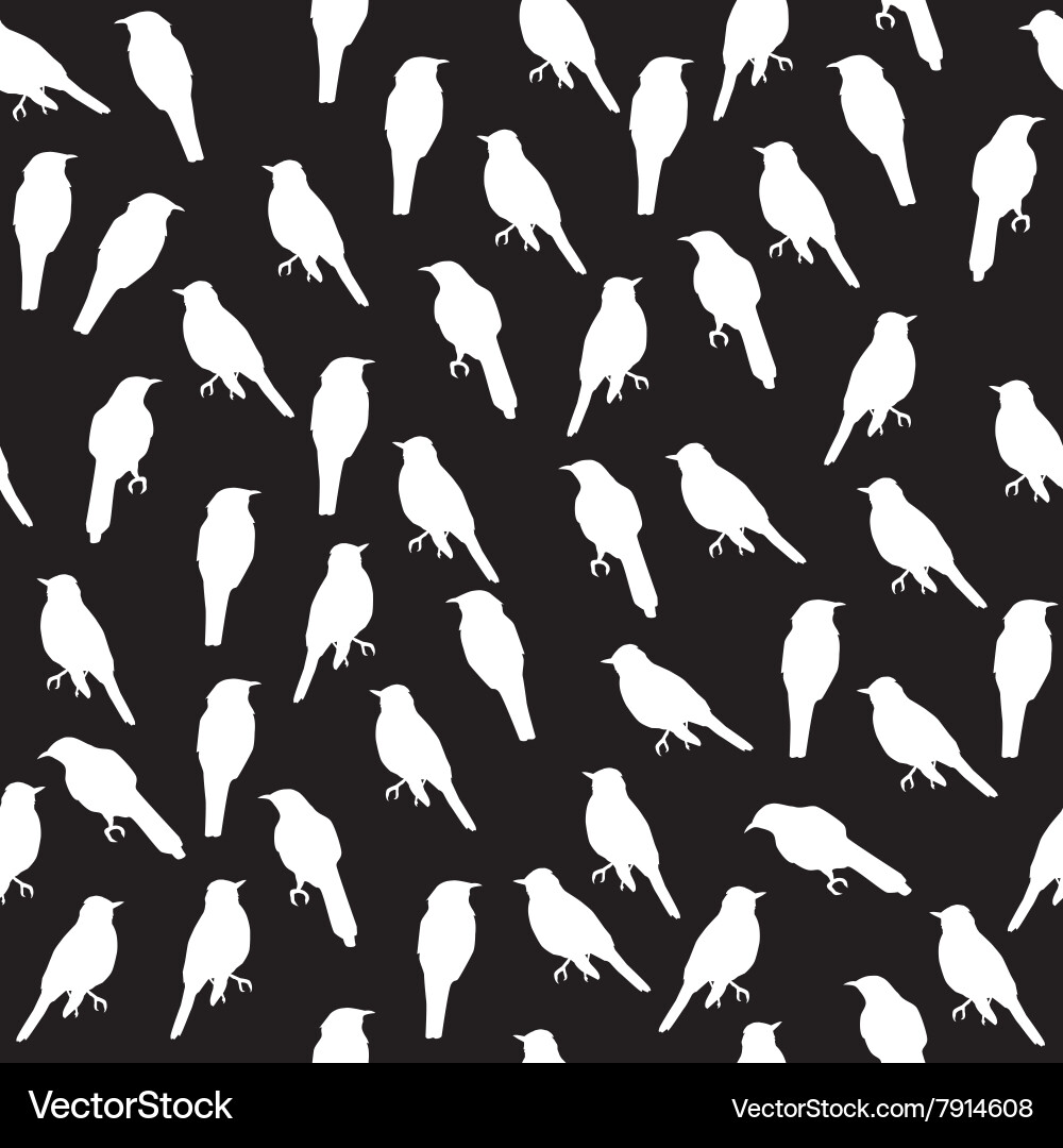 Birds seamless pattern Royalty Free Vector Image