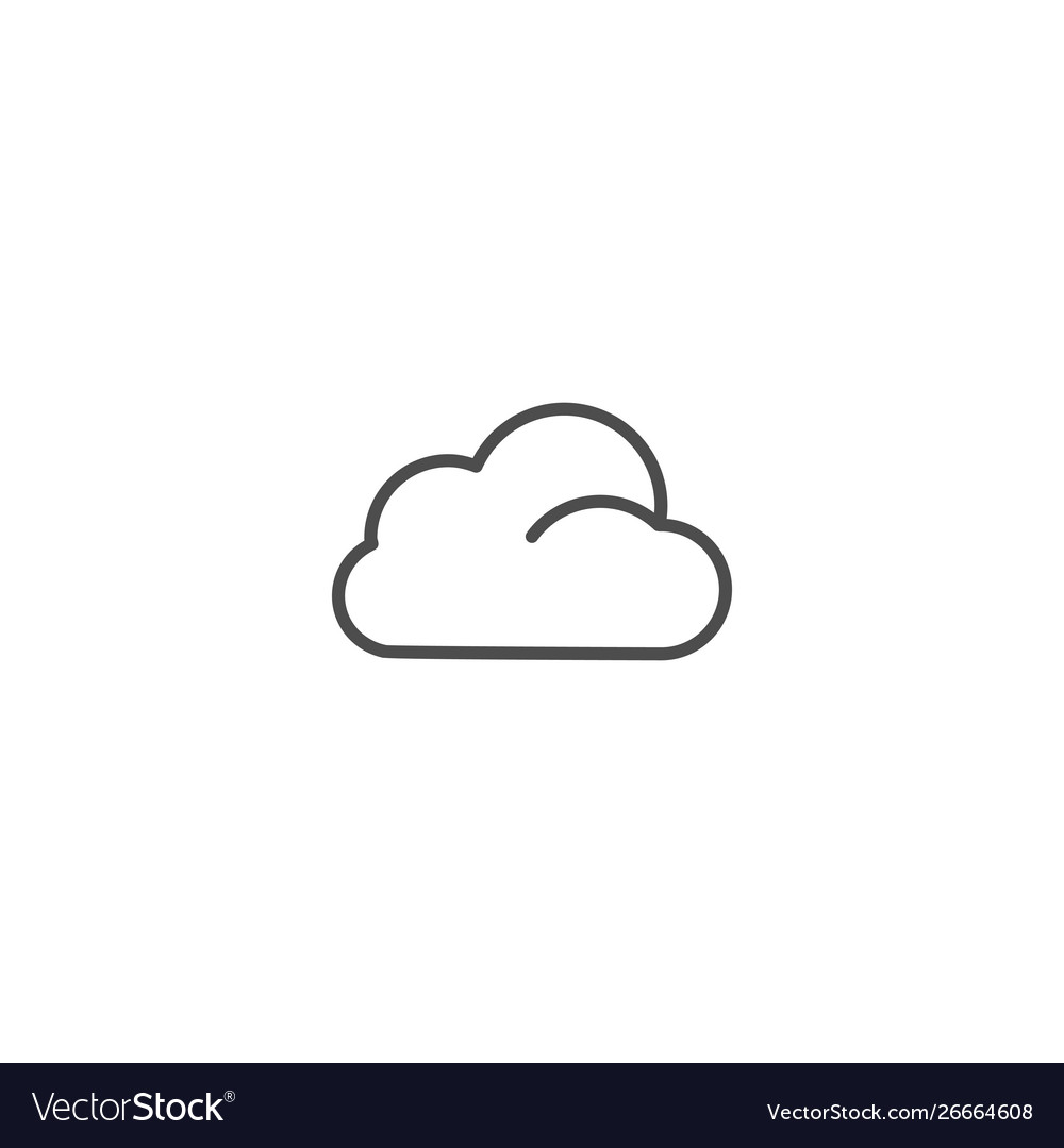 Cloud sky icon