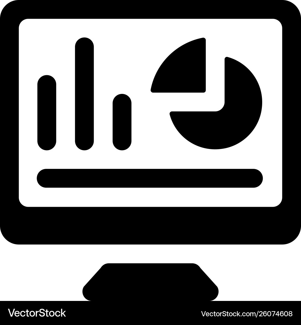 Online data analytics Royalty Free Vector Image
