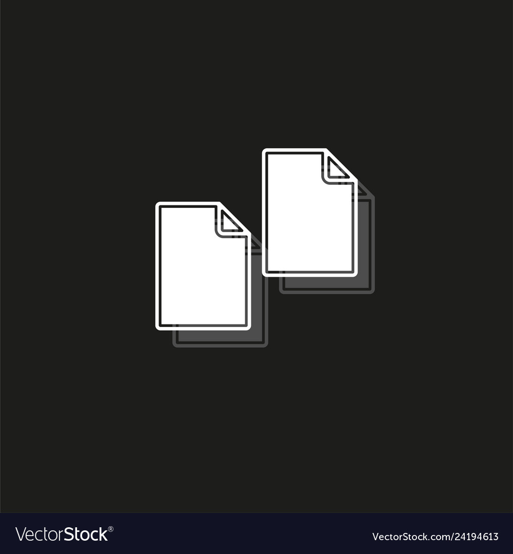 Copy or duplicate document icon - web page symbol