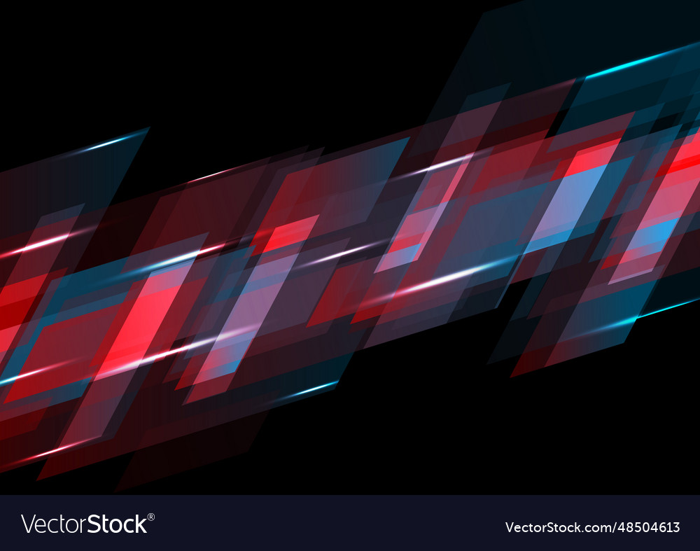 Dark red and blue abstract tech background Vector Image