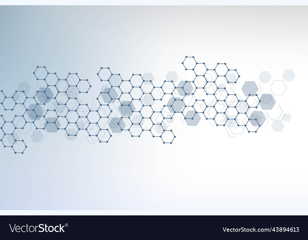 Science network pattern connecting lines and dots vector image Science network pattern connecting lines and dots