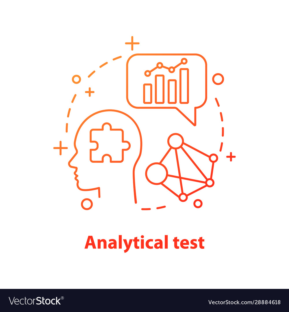 Analytical test concept icon