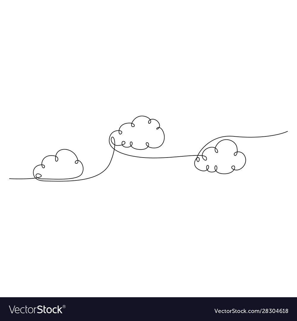 Cloud Line Drawing