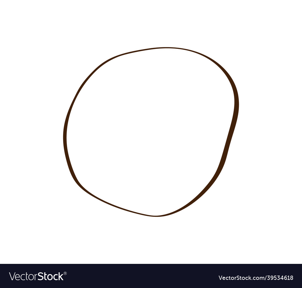 Doodle wave hand drawn scribble circle art line Vector Image