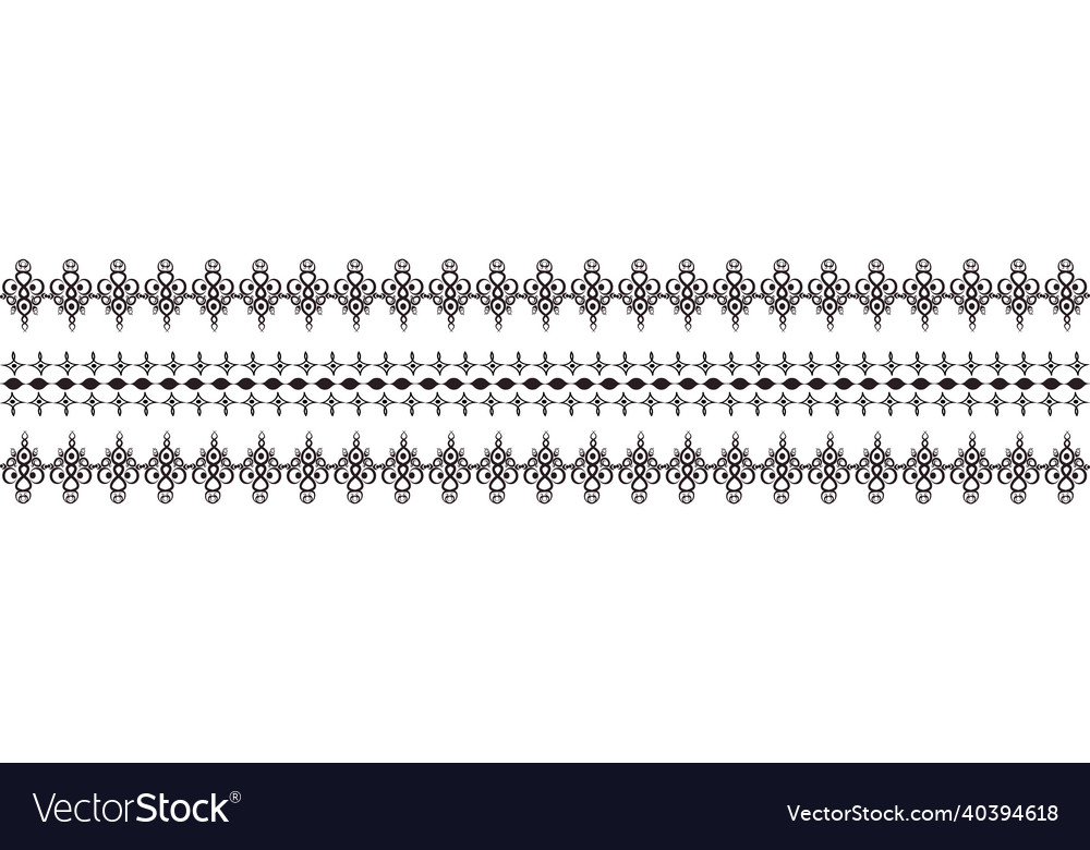 Seamless pattern on 4 x 1 format - horizontal