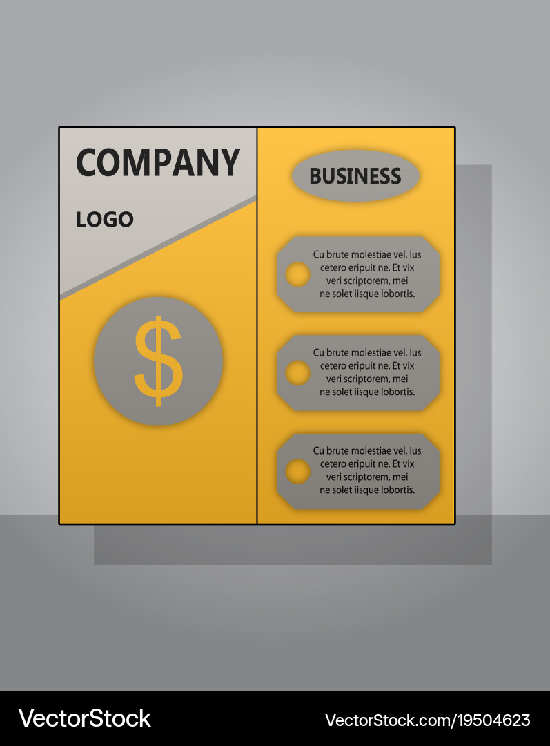 Abstract layout background set for art template Vector Image