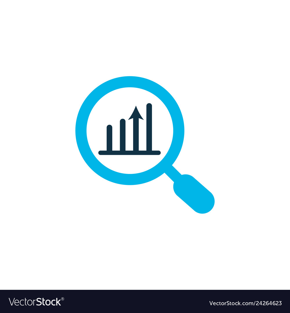 Analytics Icon Blue