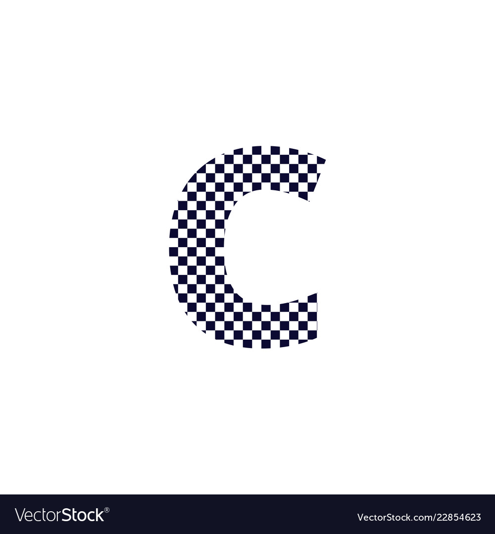 C check. Checkers logo