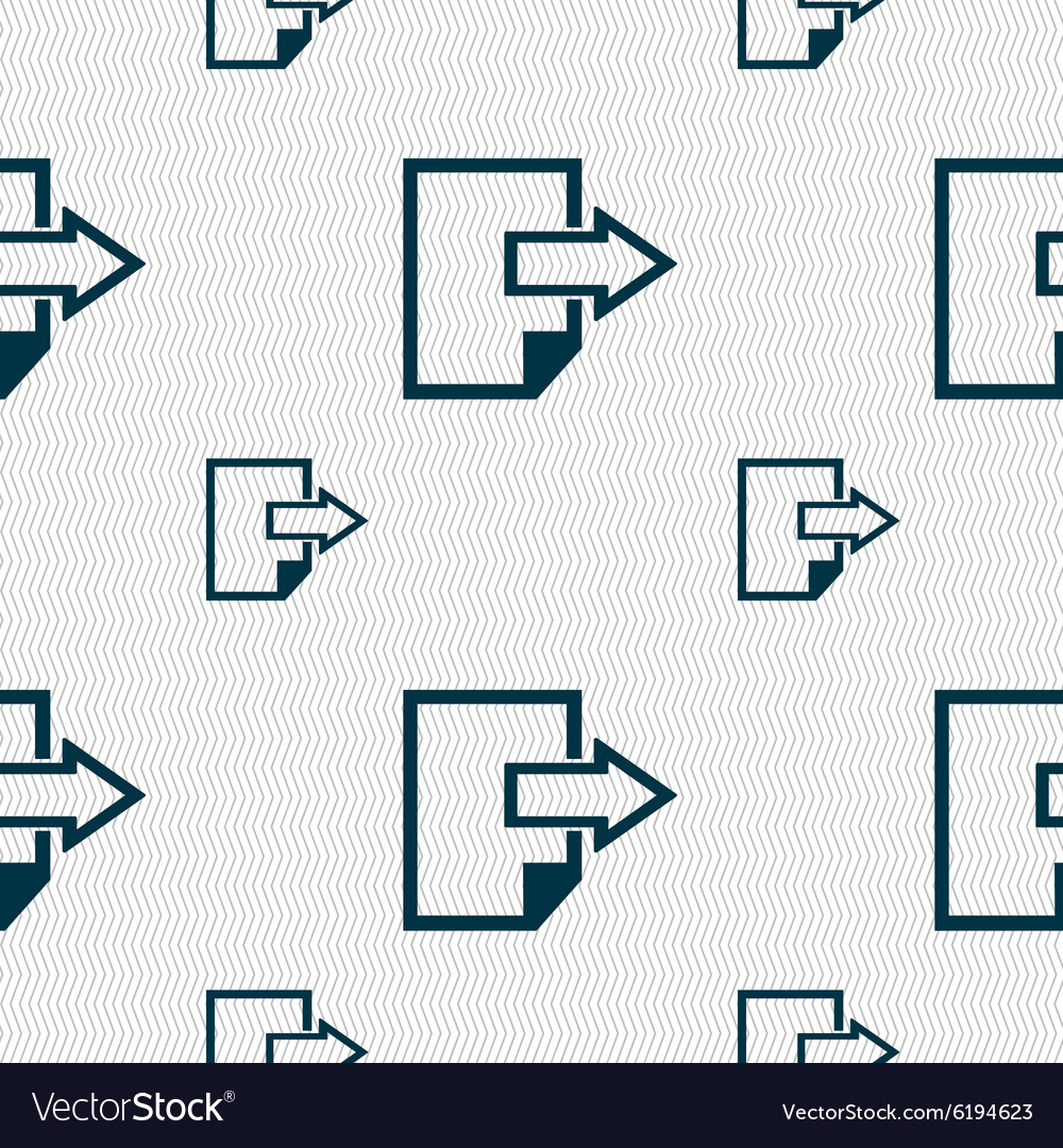 Export file icon document symbol seamless